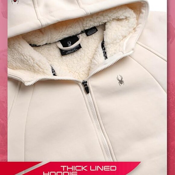 NEW - Spyder Womens Sherpa Fleece Zip Up Jacket - Large - Picture 4 of 4